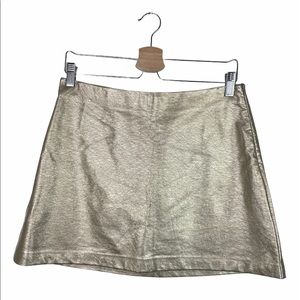 Zara Metallic Mini Skirt